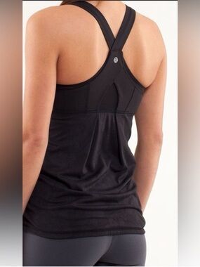 lululemon athletica Black Run Stuff Athletic Tank